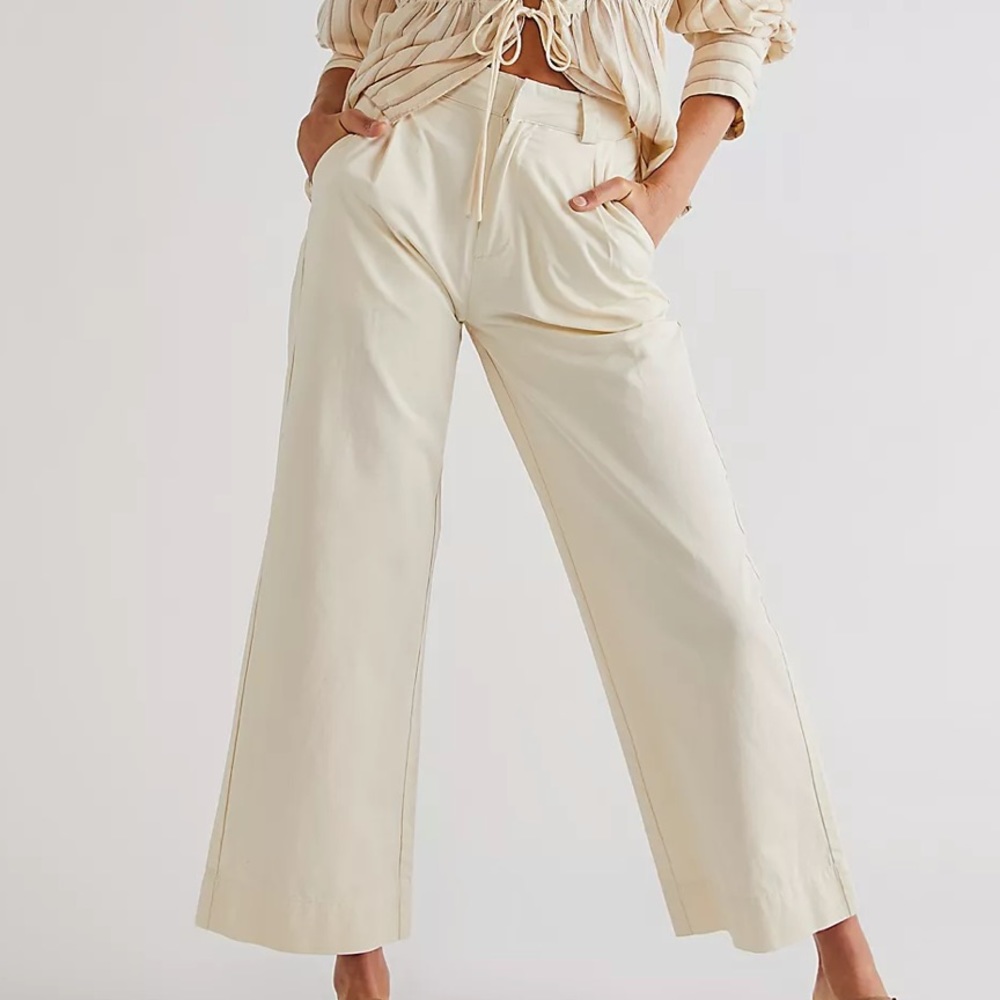 Free People white trousers